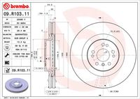 09.R103.11 BREMBO Тормозной диск (фото 3)