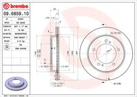 09.6859.10 BREMBO Тормозной диск (фото 3)