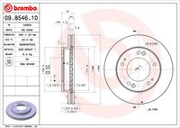 09.8546.10 BREMBO Тормозной диск (фото 3)