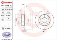 08.8408.10 BREMBO Тормозной диск (фото 3)