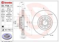 09.7728.11 BREMBO Тормозной диск (фото 3)