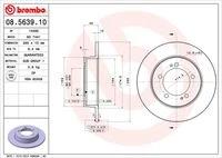 08.5639.10 BREMBO Тормозной диск (фото 3)