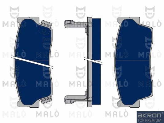 1050019 AKRON-MALÒ Комплект тормозных колодок, дисковый тормоз (фото 1)