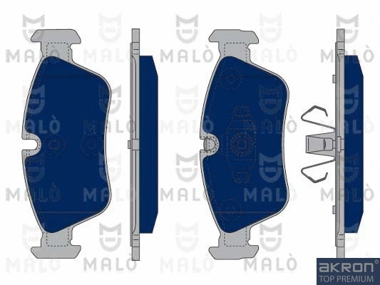 1050021 AKRON-MALÒ Комплект тормозных колодок, дисковый тормоз (фото 1)