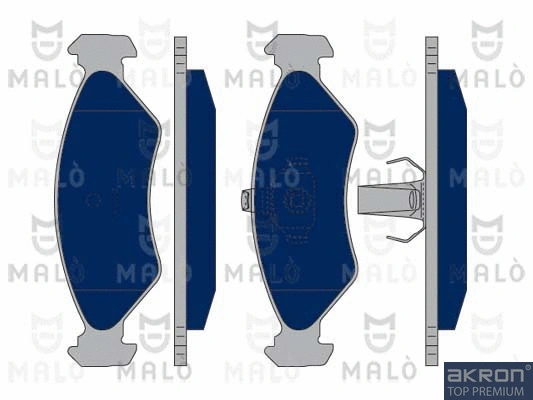 1050024 AKRON-MALÒ Комплект тормозных колодок, дисковый тормоз (фото 1)
