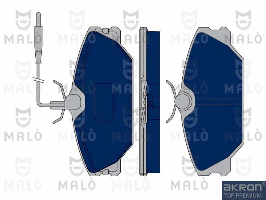 1050064 AKRON-MALÒ Комплект тормозных колодок, дисковый тормоз (фото 1)