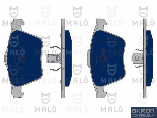 1050107 AKRON-MALÒ Комплект тормозных колодок, дисковый тормоз (фото 1)