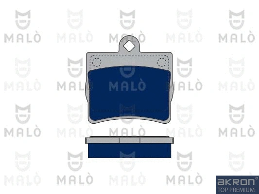 1050114 AKRON-MALÒ Комплект тормозных колодок, дисковый тормоз (фото 1)