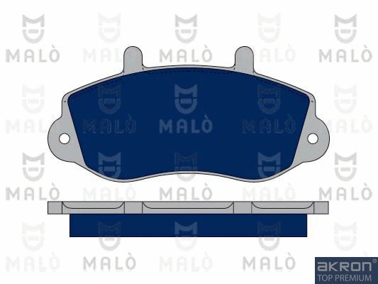 1050117 AKRON-MALÒ Комплект тормозных колодок, дисковый тормоз (фото 1)