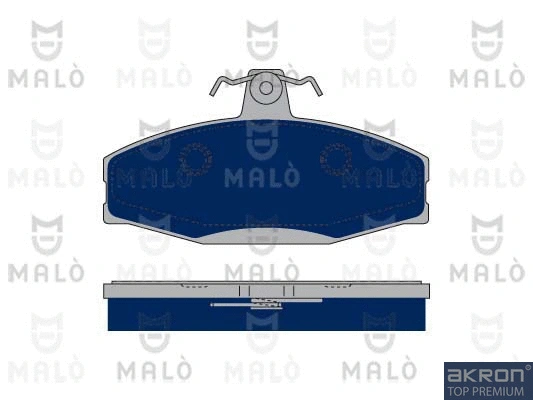 1050120 AKRON-MALÒ Комплект тормозных колодок, дисковый тормоз (фото 1)