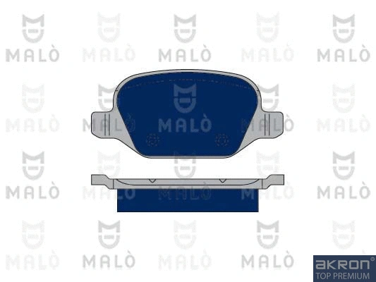 1050121 AKRON-MALÒ Комплект тормозных колодок, дисковый тормоз (фото 1)