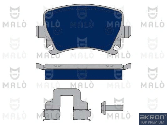 1050152 AKRON-MALÒ Комплект тормозных колодок, дисковый тормоз (фото 1)