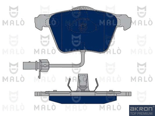1050210 AKRON-MALÒ Комплект тормозных колодок, дисковый тормоз (фото 1)