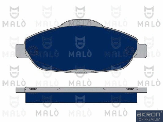 1050253 AKRON-MALÒ Комплект тормозных колодок, дисковый тормоз (фото 1)