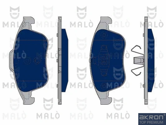 1050266 AKRON-MALÒ Комплект тормозных колодок, дисковый тормоз (фото 1)