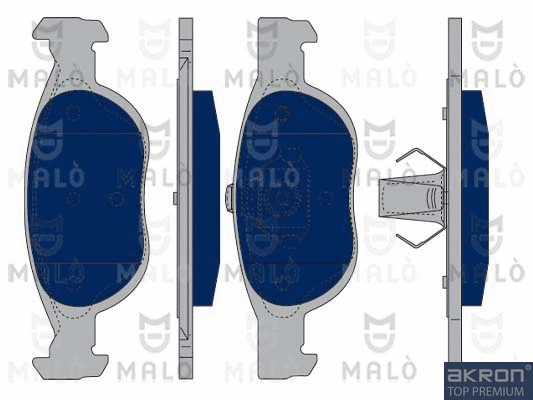 1050275 AKRON-MALÒ Комплект тормозных колодок, дисковый тормоз (фото 1)