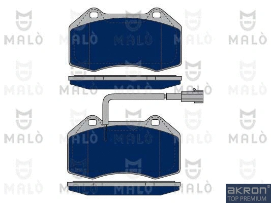 1050287 AKRON-MALÒ Комплект тормозных колодок, дисковый тормоз (фото 1)
