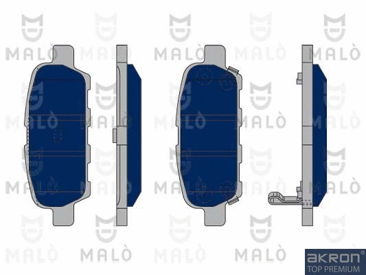 1050330 AKRON-MALÒ Комплект тормозных колодок, дисковый тормоз (фото 1)