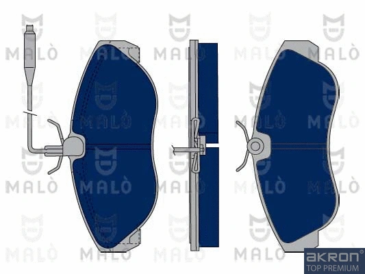 1050339 AKRON-MALÒ Комплект тормозных колодок, дисковый тормоз (фото 1)