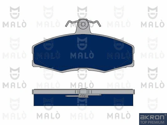 1050342 AKRON-MALÒ Комплект тормозных колодок, дисковый тормоз (фото 1)