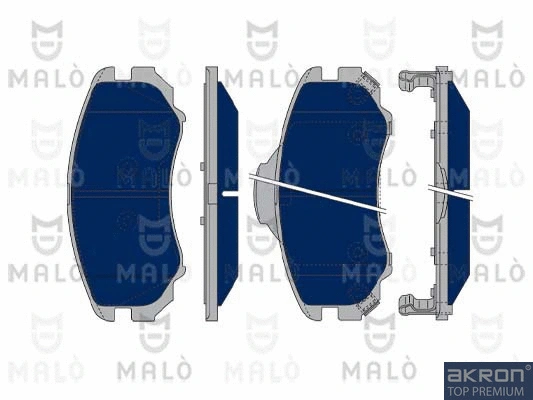 1050349 AKRON-MALÒ Комплект тормозных колодок, дисковый тормоз (фото 1)