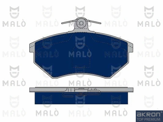 1050379 AKRON-MALÒ Комплект тормозных колодок, дисковый тормоз (фото 1)