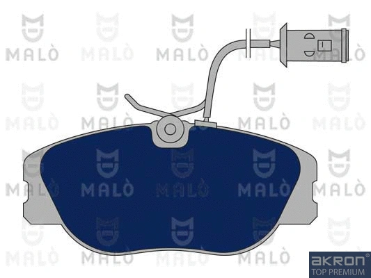 1050408 AKRON-MALÒ Комплект тормозных колодок, дисковый тормоз (фото 1)