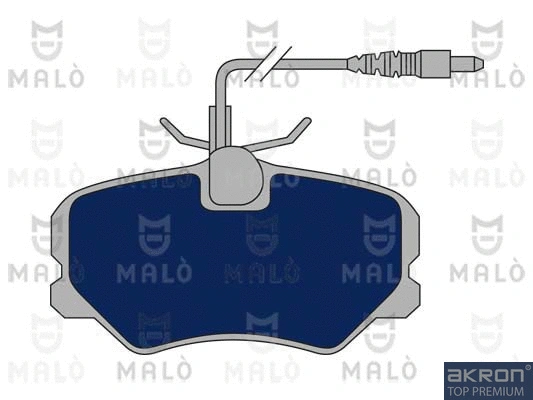 1050659 AKRON-MALÒ Комплект тормозных колодок, дисковый тормоз (фото 1)