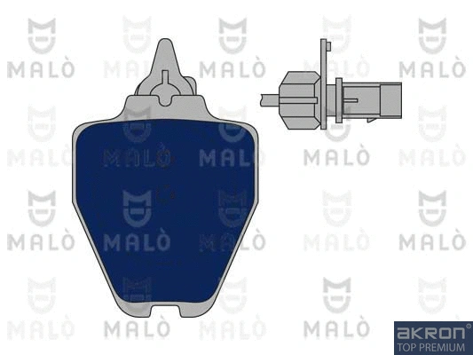 1050785 AKRON-MALÒ Комплект тормозных колодок, дисковый тормоз (фото 1)
