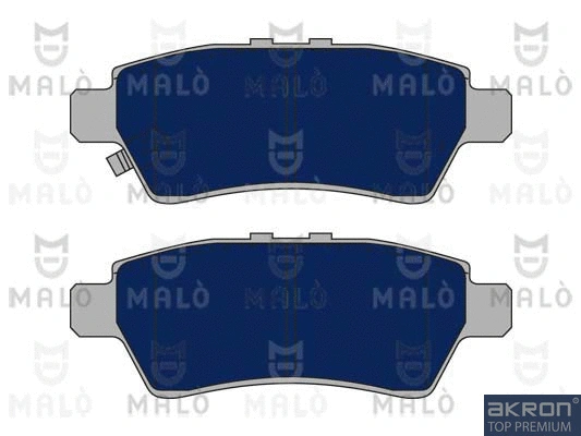 1050903 AKRON-MALÒ Комплект тормозных колодок, дисковый тормоз (фото 1)