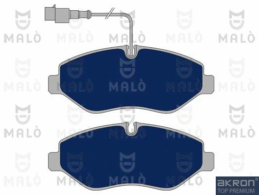 1050905 AKRON-MALÒ Комплект тормозных колодок, дисковый тормоз (фото 1)