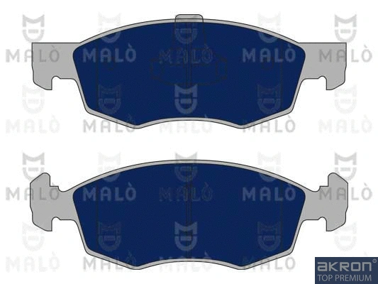 1050911 AKRON-MALÒ Комплект тормозных колодок, дисковый тормоз (фото 1)