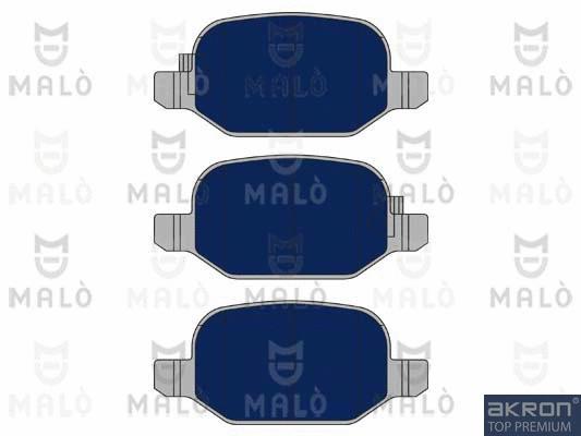 1050921 AKRON-MALÒ Комплект тормозных колодок, дисковый тормоз (фото 1)