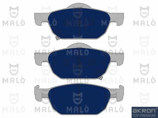1050928 AKRON-MALÒ Комплект тормозных колодок, дисковый тормоз (фото 1)