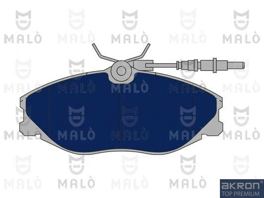1050980 AKRON-MALÒ Комплект тормозных колодок, дисковый тормоз (фото 1)