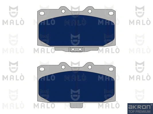 1051001 AKRON-MALÒ Комплект тормозных колодок, дисковый тормоз (фото 1)