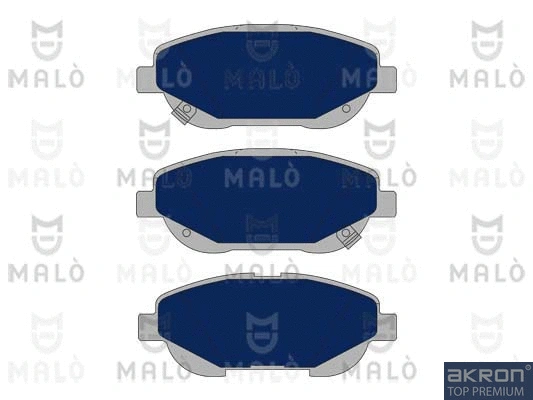 1051022 AKRON-MALÒ Комплект тормозных колодок, дисковый тормоз (фото 1)