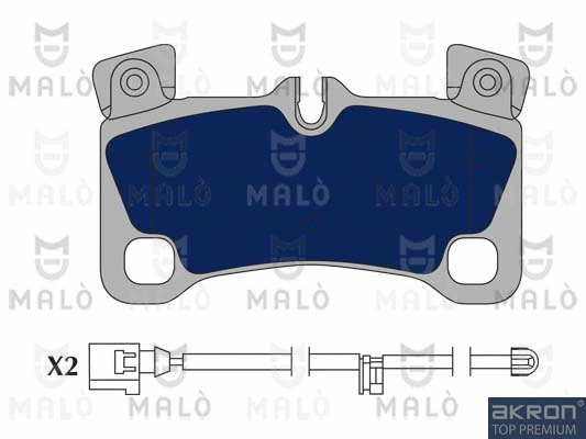 1051037 AKRON-MALÒ Комплект тормозных колодок, дисковый тормоз (фото 1)
