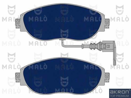 1051091 AKRON-MALÒ Комплект тормозных колодок, дисковый тормоз (фото 1)
