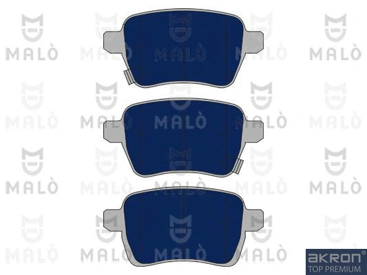1051139 AKRON-MALÒ Комплект тормозных колодок, дисковый тормоз (фото 1)