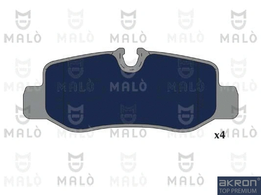 1051175 AKRON-MALÒ Комплект тормозных колодок, дисковый тормоз (фото 1)