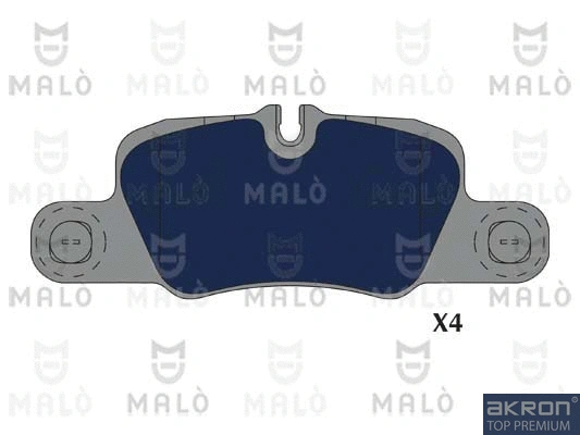 1051266 AKRON-MALÒ Комплект тормозных колодок, дисковый тормоз (фото 1)