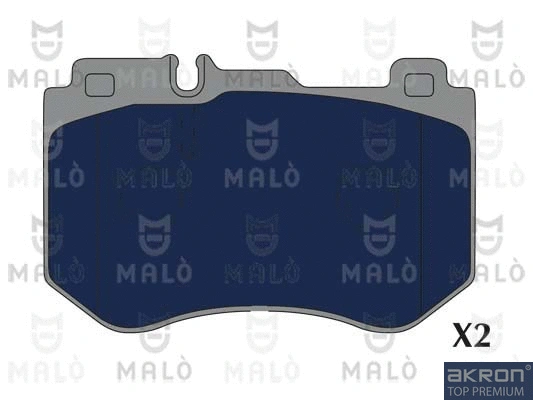 1051276 AKRON-MALÒ Комплект тормозных колодок, дисковый тормоз (фото 1)