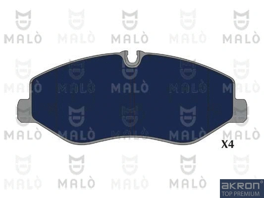 1051280 AKRON-MALÒ Комплект тормозных колодок, дисковый тормоз (фото 1)