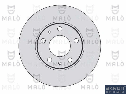 1110017 AKRON-MALÒ Тормозной диск (фото 1)