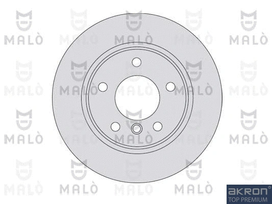 1110048 AKRON-MALÒ Тормозной диск (фото 1)