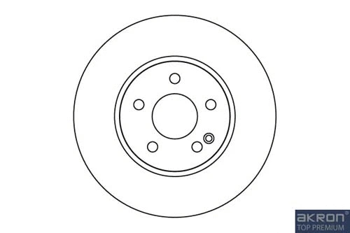 1110074 AKRON-MALÒ Тормозной диск (фото 1)