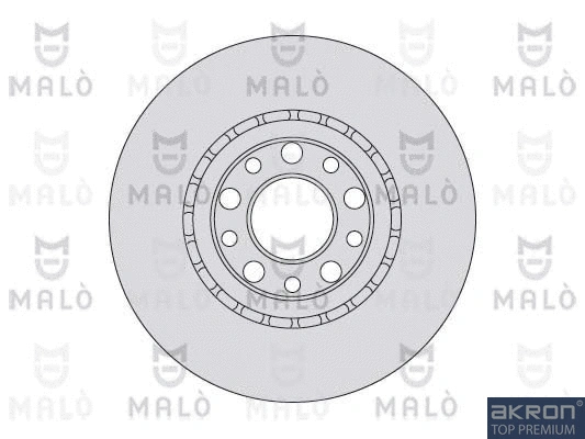 1110102 AKRON-MALÒ Тормозной диск (фото 1)