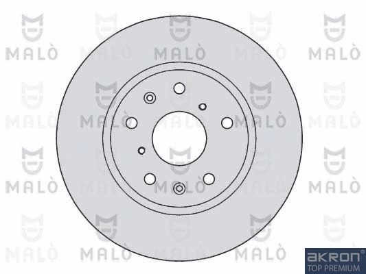 1110125 AKRON-MALÒ Тормозной диск (фото 1)