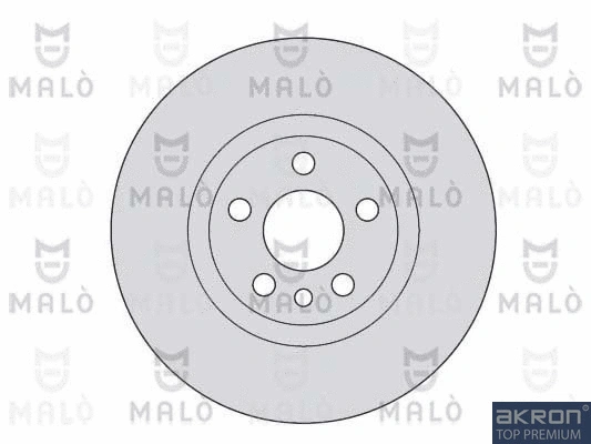 1110166 AKRON-MALÒ Тормозной диск (фото 1)